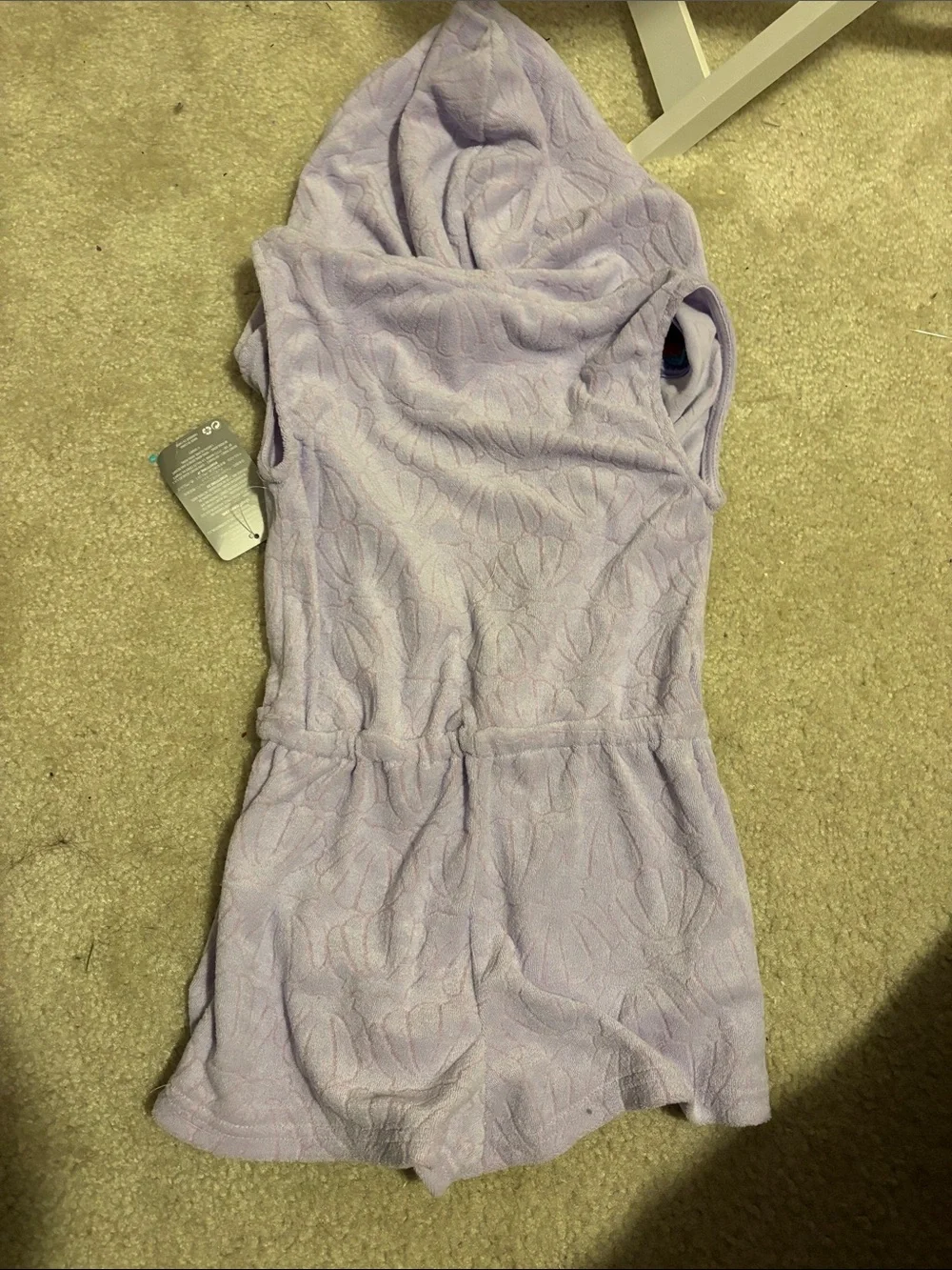 Disney’s The Little Mermaid Shell Hooded swim cover up size 5/6